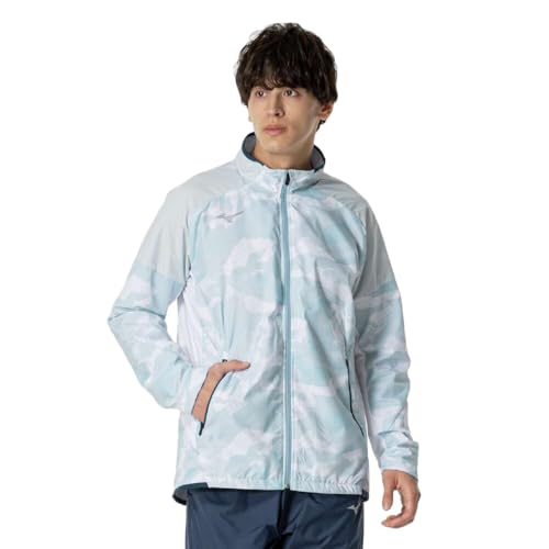 [ミズノ] トレーニングウエア ブレスサーモ ウォーマー ジャケット 吸湿発熱 撥水 防風 起毛 32MEB541 メンズ ホワイト