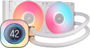 CORSAIR iCUE LINK TITAN 240ラジエーター RX ARGBケースファン付き LCDスクリーン付 水冷式CPUクーラー ホワイト CW-9061025-WW