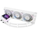 Thermalright Hyper Vision 360 ARGB White CPU AIO クーラー、PC 360 仕様ウォータークーラーシステム、480x480 解像度の IPS LCD スクリーン、AM4/AM5 用。Intel 1700/1851,3.95インチスクリーン高性能ポンプ