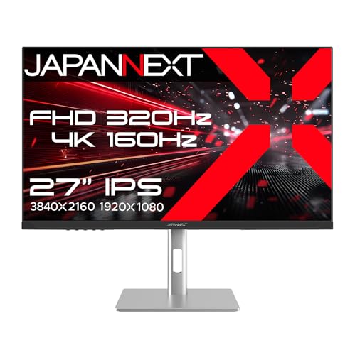 JAPANNEXT 27 IPSѥͥ Dual Frame Rate(4K:160Hz/եHD:320Hz)б 4K(3840x2160) ߥ󥰥˥ JN-IPS27G1632UF-HSP HDMI DP 0.5ms(MPRT) HDR sRGB:100% PS5 4K:120Hz³ VRR PBP/PIP ⤵Ĵ ԥܥå(
