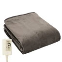 ライフジョイ 電気毛布 敷き ダークブラウン 140×80cm 洗える フランネル 省エネ ふわふわ JCA552B