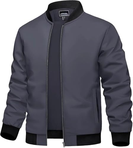 [KEFITEVD] ミリタリージャケット メンズ バイク アウター 薄手 ゴルフ ジャンパー 秋 スイングトップ ..