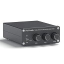 Fosi Audio TB10A 2 チャンネルアンプ 100W x 2 パワーアンプ ステレオ オーディオアンプ レシーバー TPA3116 ミニ Hi-Fi クラスD 内蔵アンプ 2.0CH ホームスピーカー用 低音と高音のコントロール付き (電