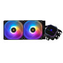 Thermalright Frozen Prism 240 Black ARGB 水冷CPUクーラー、240冷却列サイズARGB、120mm PWMファン×2、S-FDBベアリング、AMD/AM4/AM5、Intel LGA 1150/1151/1200/ 2011/1700/1851用オールインワン水冷クーラー