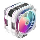 ALSEYE M120DPlus CPUクーラー、温度表示空冷CPUクーラー、にはデュアルARGB PWM 120mmファンが付属し、Intel LGA1700/ 1200/ 115X/ 2011/ 2066/ 1366およびAMD AM5/AM4をサポートします (120mm, ホワイト)