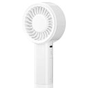 HandFan 携帯扇風機 小型 大風量 ハンディファン 手持ち扇風機 軽量 コンパクト ミニ扇風機 Type-C充電式 最大35時間動作 5段階風量調節 軽量で便利 熱中症 暑さ対策 (ホワイト)