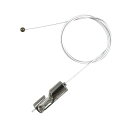 福井金属工芸 ボール式ミニワイヤー自在FITホワイト Φ1.2mm L=1.0m ピクチャーレール 吊下げフック ポスター・額縁・絵画・壁掛け 展示 WR-8-...