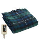 広電(KODEN) 電気毛布 ひざ掛け ネイビー チェック柄 大判 140×82cm 洗える ダニ退治 省エネ スライド温度調節 CWN142H-NCK