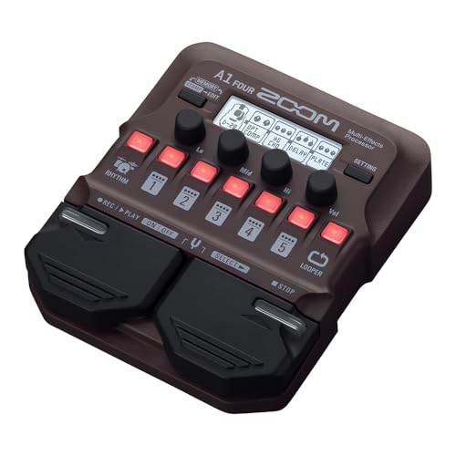 ZOOM ズーム A1 FOUR マルチエフェクター マルチエフェクトプロセッサー サックス トランペット バイオリン ハーモニカ ウッドベースなどのアコースティック楽器全般に幅広く対応 A1シリーズ