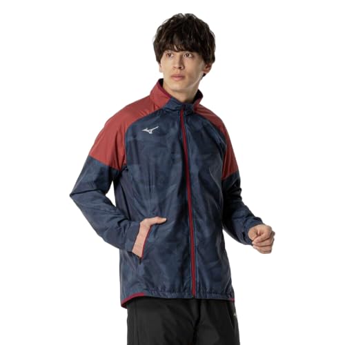 [ミズノ] トレーニングウエア ブレスサーモ ウォーマー ジャケット 吸湿発熱 撥水 防風 起毛 32MEB541 メンズ グレーストーン