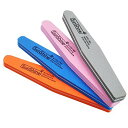 【ヨロズラボ】スポンジネイルファイル 4本セット プロ仕様 100 180G (4色セット)ネイルバッファー ネイルファイル