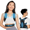 ISRKU【ドイツ レッド•ドット賞受賞ブランド】 柔道整復師が考えた 猫背ベルト 姿勢サポーター 背中サポーター 通気性優れ 巻き肩 背中の丸まり 姿勢ベルト 装着簡単 男女兼用 ブラック (L)