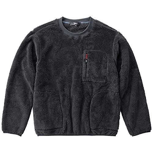 [アイリスオーヤマ] ボアトレーナー FNCT トレーナー プルオーバー パーカー フリース素材 保温 ポケット付 街歩き アウトドア おうち時間 リラックスタイム プルオーバー/チャコールグレー