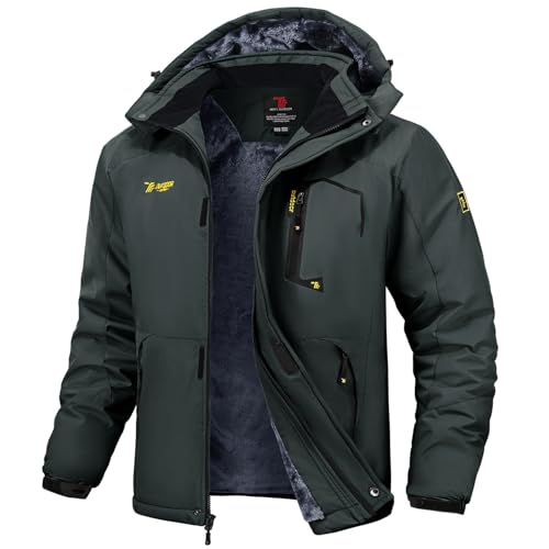 [Gopune] メンズ アウトドア ジャケット 裏ボア ハイキングウェア 多機能登山服 ジョギング アウター ..