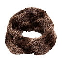 コモライフ ボリュームスヌード マフラー ミンク風 約21.5×80cm レディース 手触りがいい オシャレ