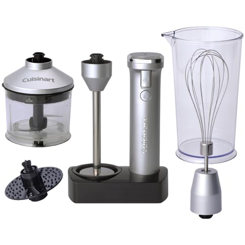 クイジナート コードレス 充電式 ハンドブレンダー チョッパー付 おろしディスク付 つぶす/混ぜる/泡立..