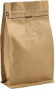 コーヒー保存袋 8oz 250g用 アルミ袋 チャック袋 ジップ袋 角底袋 包装袋 ヒートシーラー対応必須 イエロー 50枚