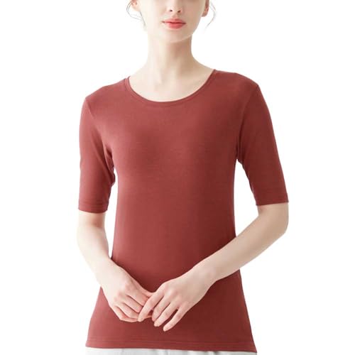 [グンゼ] 半袖インナー ファイヤーアセドロン 中厚 裏起毛 冬の汗冷え ムレ防止 吸湿発熱 あったかイン..