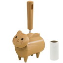 sac taske 猫 クリーナー ネコ型 ミニ粘着クリーナー テープ 掃除 カーペット コンパクト 斜めカット(茶)