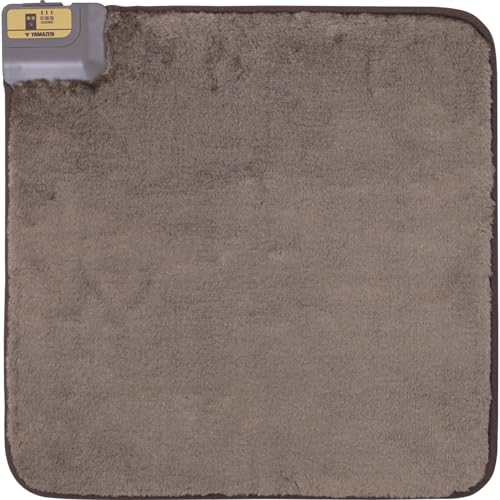 [山善] ミニマット 45×45cm フットウォーマー ホットマット 強弱切替機能付 一人用 足元 電気座布団 電気マット ブラウン YMM-W45BF