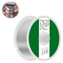低温ハンダ 低融点ハンダ 銀はんだ線 ハンダワイヤ はんだワイヤリール 線径1.0mm 100g はんだフラックス含有量が高い フラックス ハンダ 溶接用品 溶接用品 工場作業用品DIY作業工具