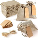 麻袋 巾着 10×14cm 10枚セット 収納袋 亜麻袋 ジュート製 ポプリ入れ おしゃれ 小物入れ 無地 収納バッグ ラッピング用 キャンディ ラッピング 誕...