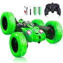 binoa ラジコンカー 子供向け スタントカー 360度両面ロールラジコン オフロード車 2.4Ghz高感度ワイヤレスリモコン ドリフトオフロード LEDライ...