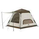 Naturehike ワンタッチ テント 3人 4人 5人用 ?ロッジ型 UPF50+ パークテント キャンプ 設営簡単 uvカット 自立式 2重層 耐水圧PU...