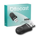 【公式】OTTOCAST オットキャスト Mini 2025最新 ワイヤレスCarPlay/Android Autoアダプター ミニ 純正有線CarPlay/Android Auto対応車専用 Bluetooth音楽/通話対応 プラグ&プレイ 自動接続 98%以上の車種適合