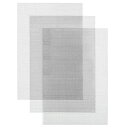 ステンレスメッシュ ステンレス平織金網 3枚セット 30x21cm 20メッシュ 網目1mm 線径0.4mm A4サイズ 金網 20目 産業用金網 濾過網 高硬...