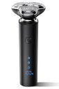 【2024新登場】シェーバー メンズ 髭剃り 電動 360°回転式 LEDディスプレイ IPX7防水 お風呂 乾湿両用 長持ちバッテリー 軽量・低騒音 残量表示 ロック機能 type-C急速充電 携帯便利 男性用シェ