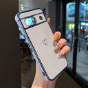 ZTOFERA Google Pixel 8a 用 ハートケース 柔軟な TPU シリコン メッキ加工 ソフト 軽量 耐衝撃 おしゃれ 韓国 可愛い グーグル ...