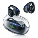 イヤホン bluetooth ワイヤレスイヤホン 【骨伝導の革新 イヤーカフイヤホン】 オープンイヤーイヤホン 耳挟み型イヤホン 60時間再生 通話ノイズキャンセリング Hi-Fi音質 AAC/SBCに対応 ブルー