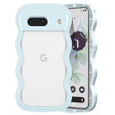 QLTYPRI Google Pixel8a ケース クリア ウェーブ ピクセル 8A ソフト TPU うねうね 透明 ケース おしゃれ 韓国 可愛い 薄型 軽...