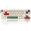 YUNZII RT68 ゲーミングキーボード ラピッドトリガー メカニカルTKL ゲーミング 磁気スイッチ RGB 有線 USB コンパクト 65%配列68キーノブ付きPBT キーキャップ 調節可能作動 (ベージュ, OUTEMUスイッ