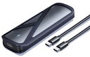 M.2 SSD 外付けケース USB3.2 Gen2接続 UASP対応 10Gbps高速転送 アルミ 2230/2242/2260/2280 M key/B M key SSD対応 シリコンラバー付き (NVMe専用, USB C-Cケーブル付)