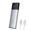GiGimundo M.2 SSD 外付けケース USB3.2(Gen2)接続10Gbps高速転送 8TB UASP対応 M-Key/ B&M Key 熱伝導シート付属 アルミ制2230/2242/2260/2280 SSD対応 USB-C TO USB-Cケーブル付き(NVME/PCIE対応 シルバー)