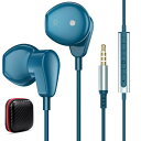 ASKUBSKU イヤホン 有線イヤホン マイク付き 3.5mmジャック4極 リモコン操作 通話対応 音量調節 インナーイヤー型ステレオイヤフォン パソコン P...