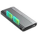 Wingame 20Gbps転送速度 M.2 Nvme/Nggf SSD 外付けケース SSDエンクロージャー 2230/2242/2260/2280 M key/B+M key SSD対応 m.2ケース アルミ合金ボディ/ABSフレーム MacOS/Android/Windows対応 Type-Cケーブル付き ブラック