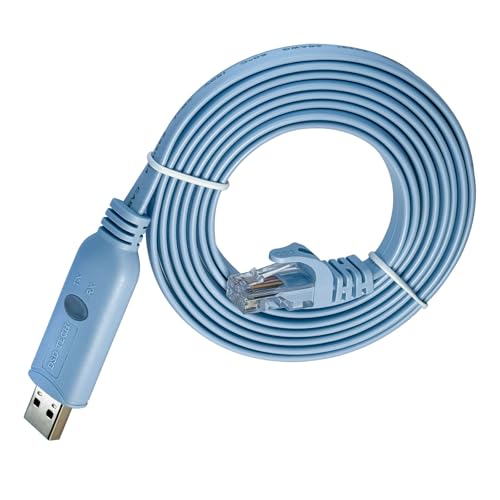 DSD TECH SH-RJ45A USB RJ45 コンソールケーブル FTDIチップ搭載 Cisco 互換ケーブル NETGEARルータ/スイッチ Windows Linux Mac OS に対応