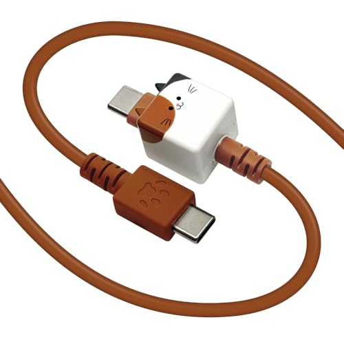 ラスタバナナ モバにゃー もちもちケーブル 充電 通信ケーブル USB Type-C to Type-C 1.0m ミッケ R10CACC3A08MIK