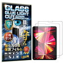 2枚 RISE ガラスフィルム フィルム ブルーライトカット 93% iPad Pro 11 2022 第4世代 M2/iPad Air5 第5世代 2022 ...