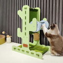 Vixplorn猫 爪研ぎ 猫 爪とぎ 猫つめとぎ 爪研ぎ縦型 おもちゃのボール フェルトボード 木製ボード 取り付けが簡単です より耐久性があり 掃除が簡単 コンパクト ストレス解消 複数の猫で使
