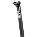 DEDA(デダ) ZERO 100 BLK 27.2/350 シートポスト カラー:マットブラック(ホワイトロゴ) 径:27.2mm ・長さ:350mm ・セットバック:12mm D100B27