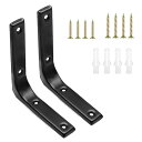 棚受け金具 L字型 鋼ブラケット 棚受けブラケット 100mm×100mm×20mm 2本セット 耐荷重50kgステンレス製 キッチン 部屋 DIY アクセサリ...
