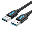 VENTION USB3.0 オス-オス ケーブル PVC 延長 5Gbps 高速データ転送 高耐久性 ノート パソコン、デスク トップ、車載 など様々なデバイスに対応 USB Type a ケーブル (3m / CONBI)