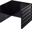 レンジガード 伸縮 タワー tower ブラック 油はねガード 45cm~75cm対応 据置型 コンロ ガード 3面 システムキッチン コンロカバー 山崎実業