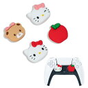 Kuitmor かわいいサムグリップキャップ PS5用 ソフトシリコンジョイスティックキャップ かわいいサムスティックグリップ PS5/PS4/Switch P...