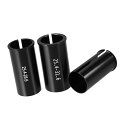 BULLSPANN シートポスト 自転車 チューブアダプター サドルポスト 25.4mm から 27.2mm /25.4mm から 28.6mm /25.4mm から 31.6mm サイズ変換用 黒 3個セット
