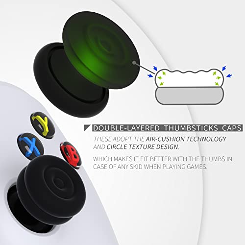 PlayVital ps5やps4コントローラーに対応用ジョイスティックキャップクッションバージョン、Xbox Series X/Sに対応用サムスティックグリップカバー、Xbox OneやElite Series 2コントローラーに対応用サ